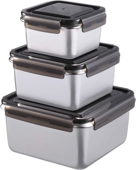 stainless steel meal box|stainless steel containers for kitchen.